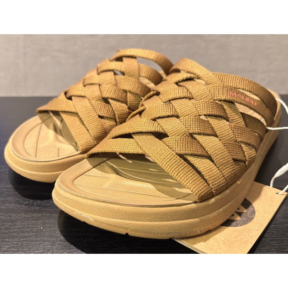 MALIBU SANDALS Zuma EVA Rubber Nylon Tan Women's Size 5 Sandals - Picture 3 of 9